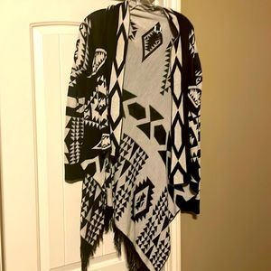 Long length flowy cardigan